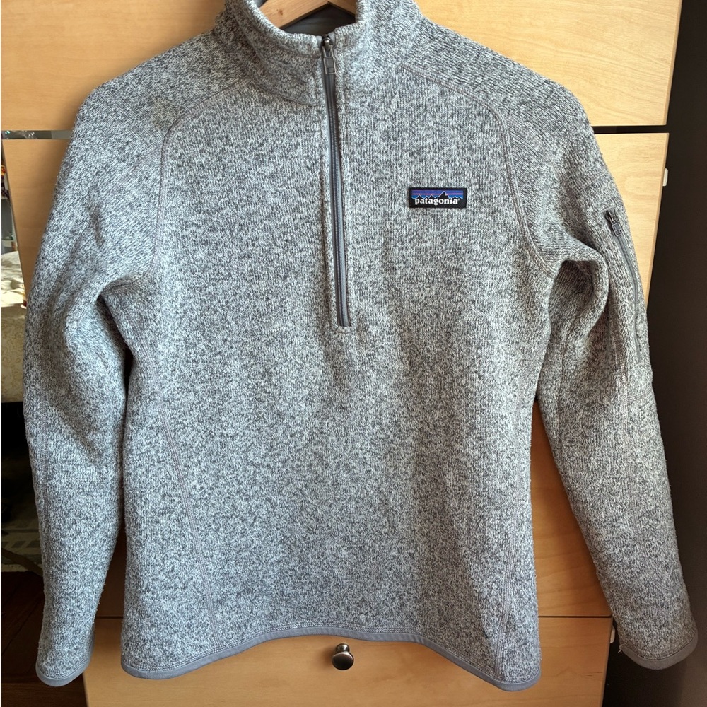 Patagonia Heathered Gray Fleece Pullover